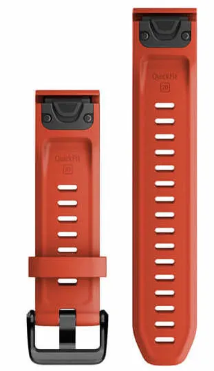 GRM Watch Band QuickFit 2 Flame Red Silicone