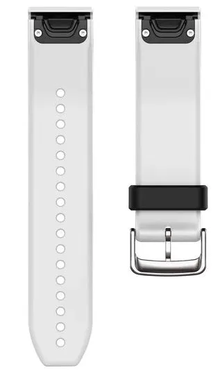 GRM Watch Band QuickFit 22 White Silicone