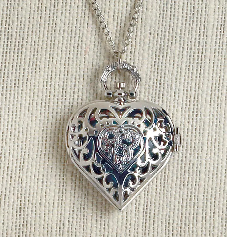 Heart Timepiece Necklace