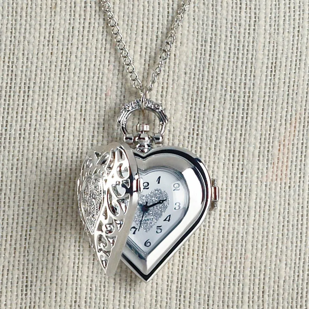 Heart Timepiece Necklace