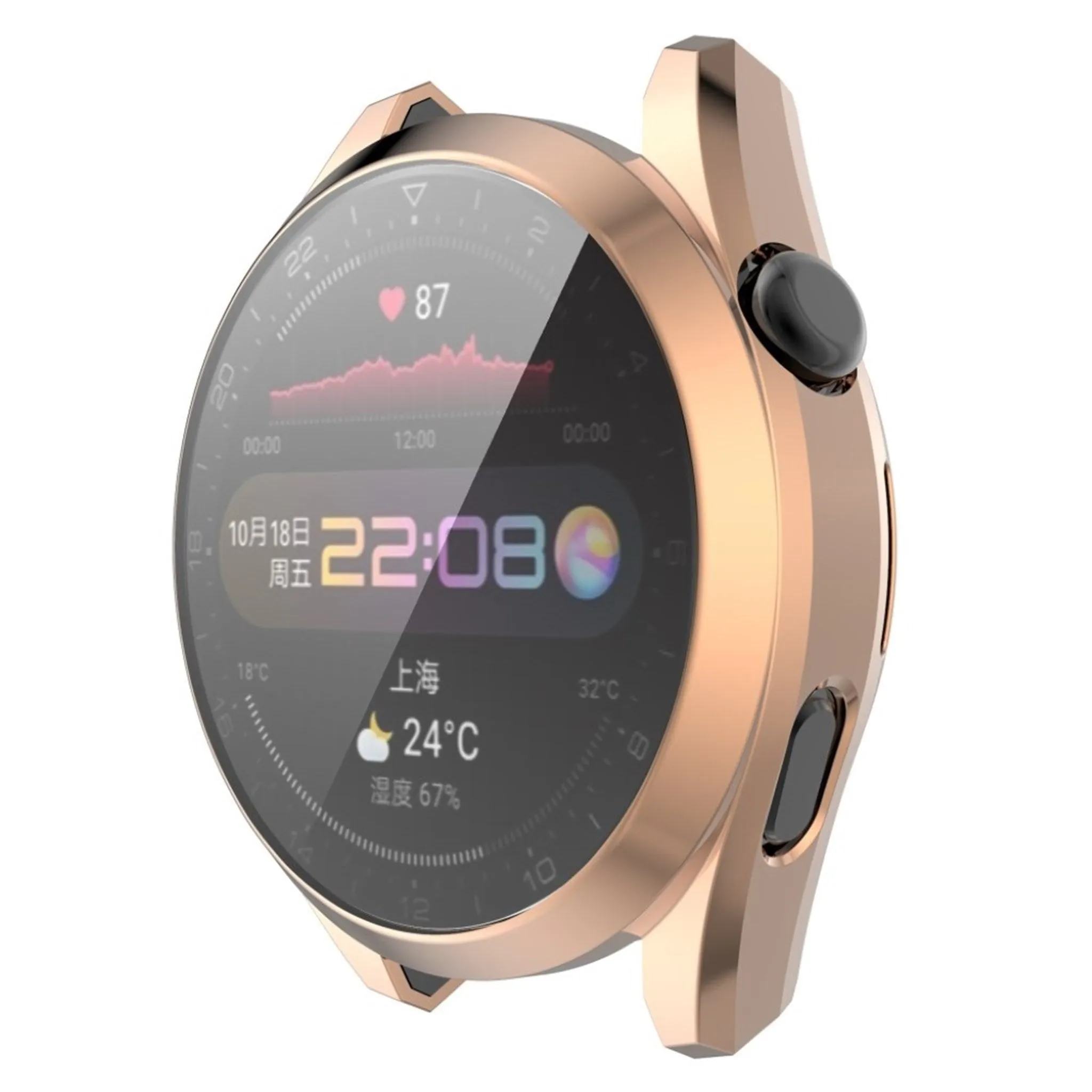 Huawei Watch 3 Pro electroplating TPU frame - Rose Gold