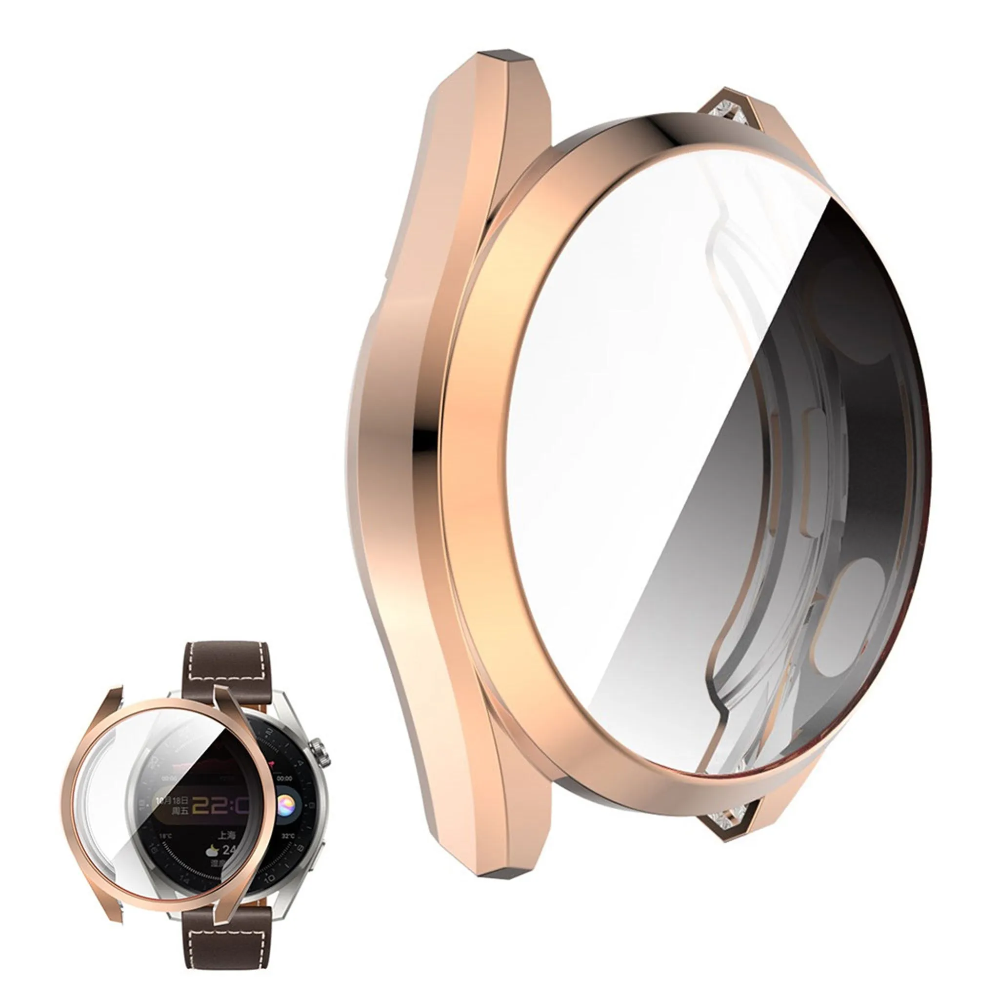 Huawei Watch 3 Pro electroplating TPU frame - Rose Gold