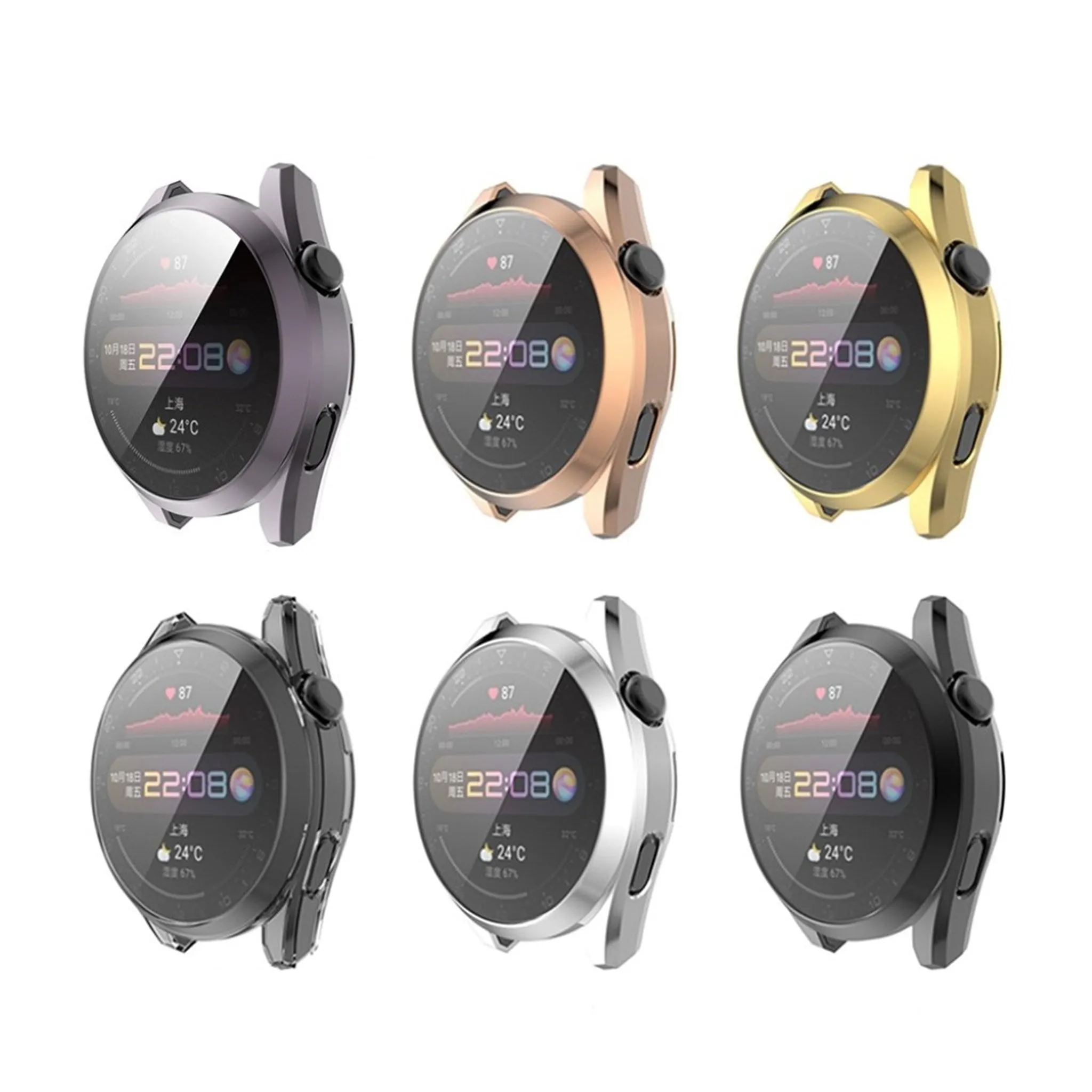 Huawei Watch 3 Pro electroplating TPU frame - Rose Gold