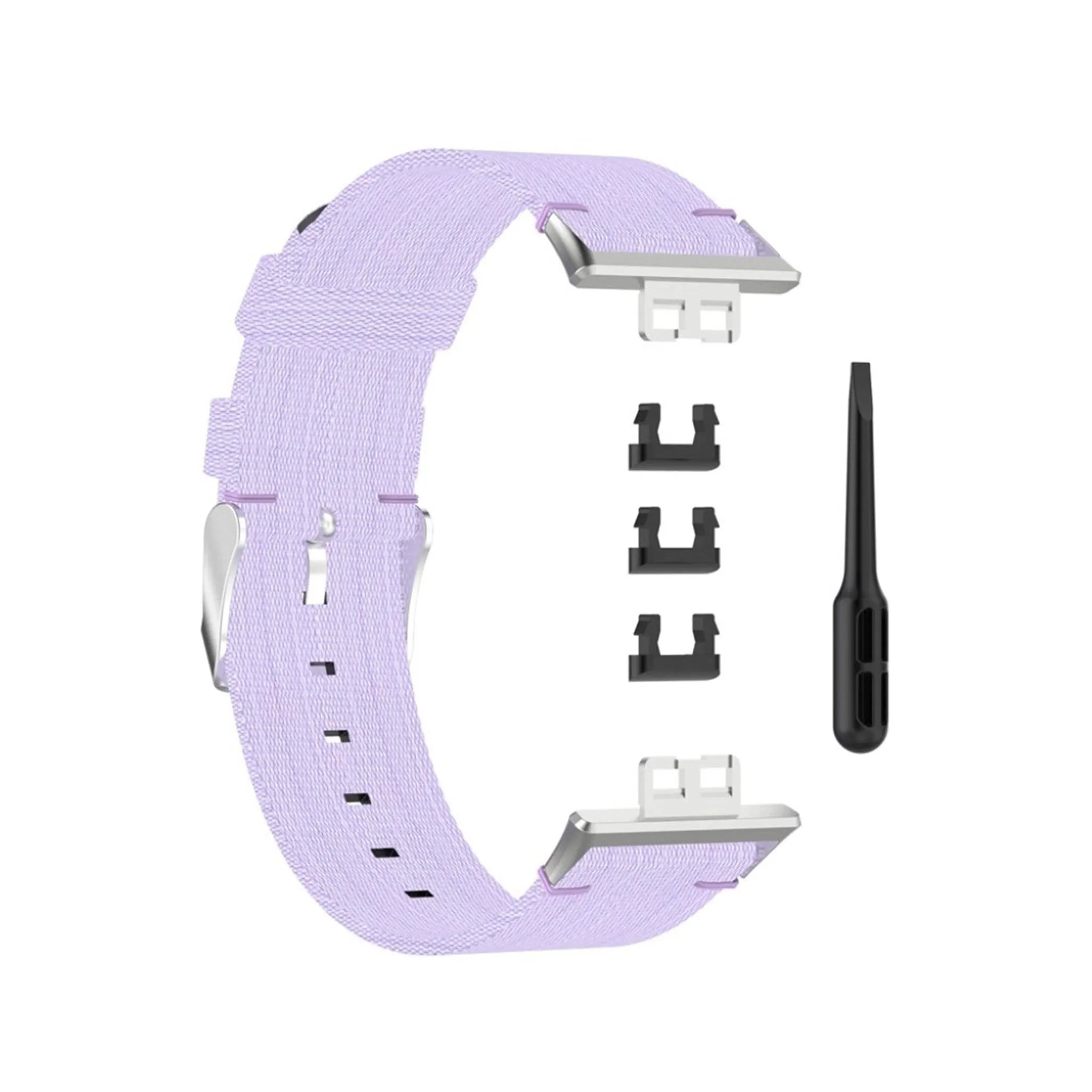 Huawei Watch Fit woven patetrn watch band - Light Purple