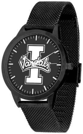 Idaho Vandals Statement Mesh Band Unisex Watch - Black - Black Dial