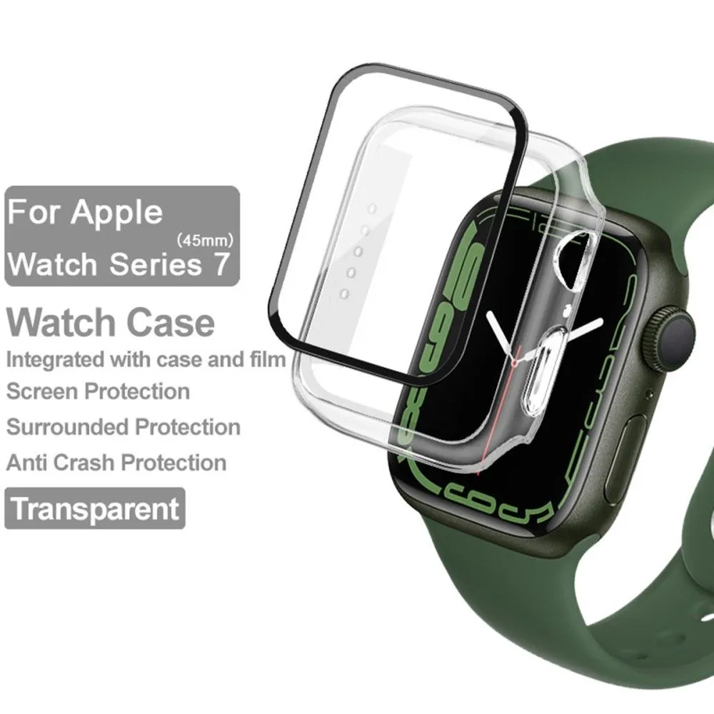 IMAK Apple Watch (45mm) cover with HD tempered glass - Transparent