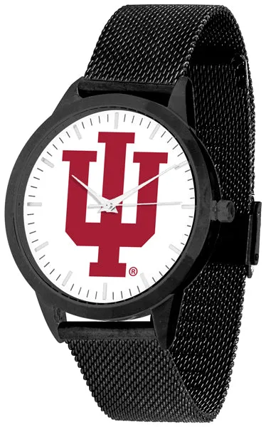 Indiana Hoosiers Statement Mesh Band Unisex Watch - Black