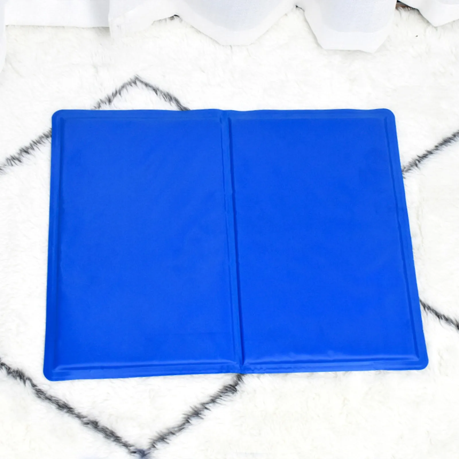 Large Blue Pet Cooling Pad, Waterproof & Comfortable Cushion