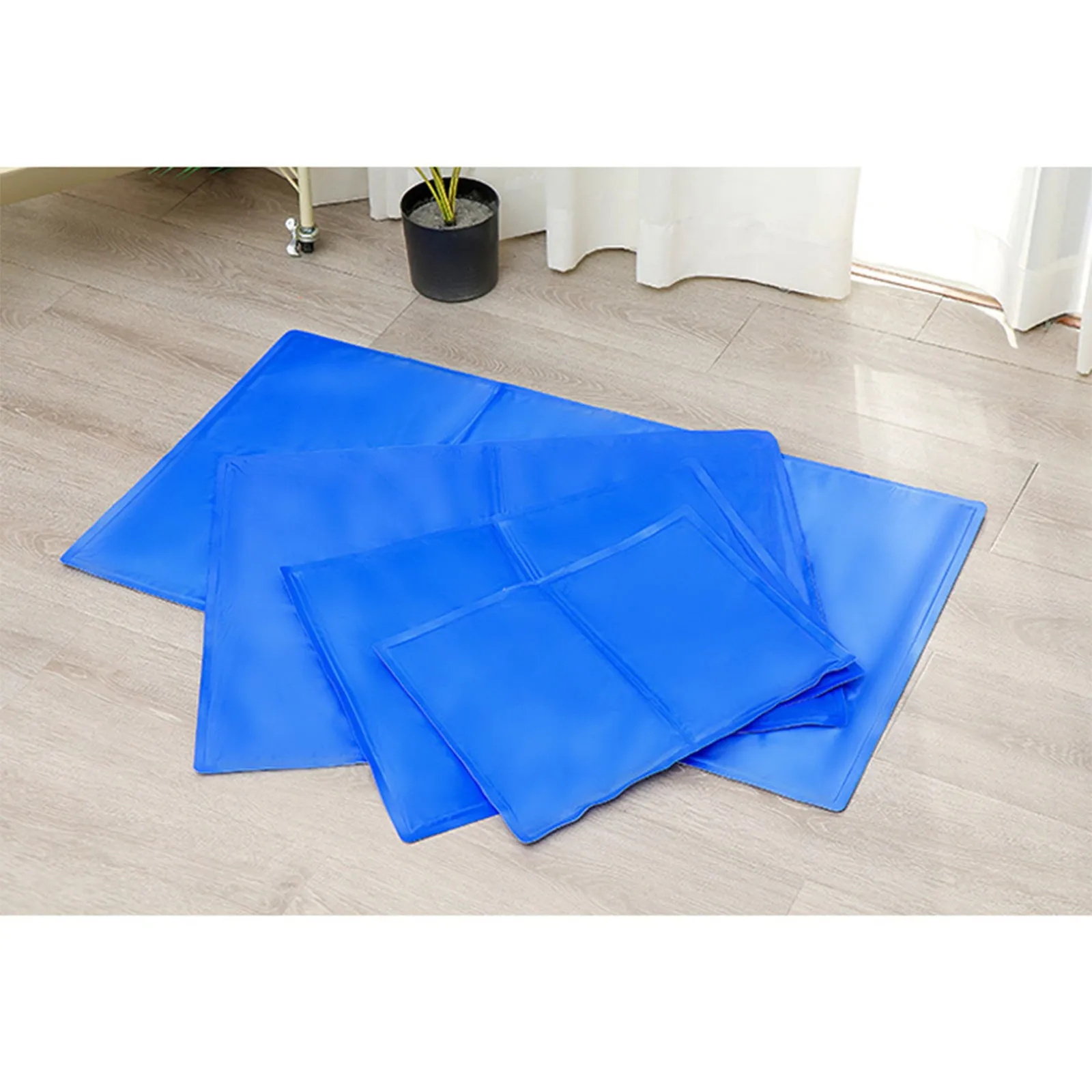 Large Blue Pet Cooling Pad, Waterproof & Comfortable Cushion