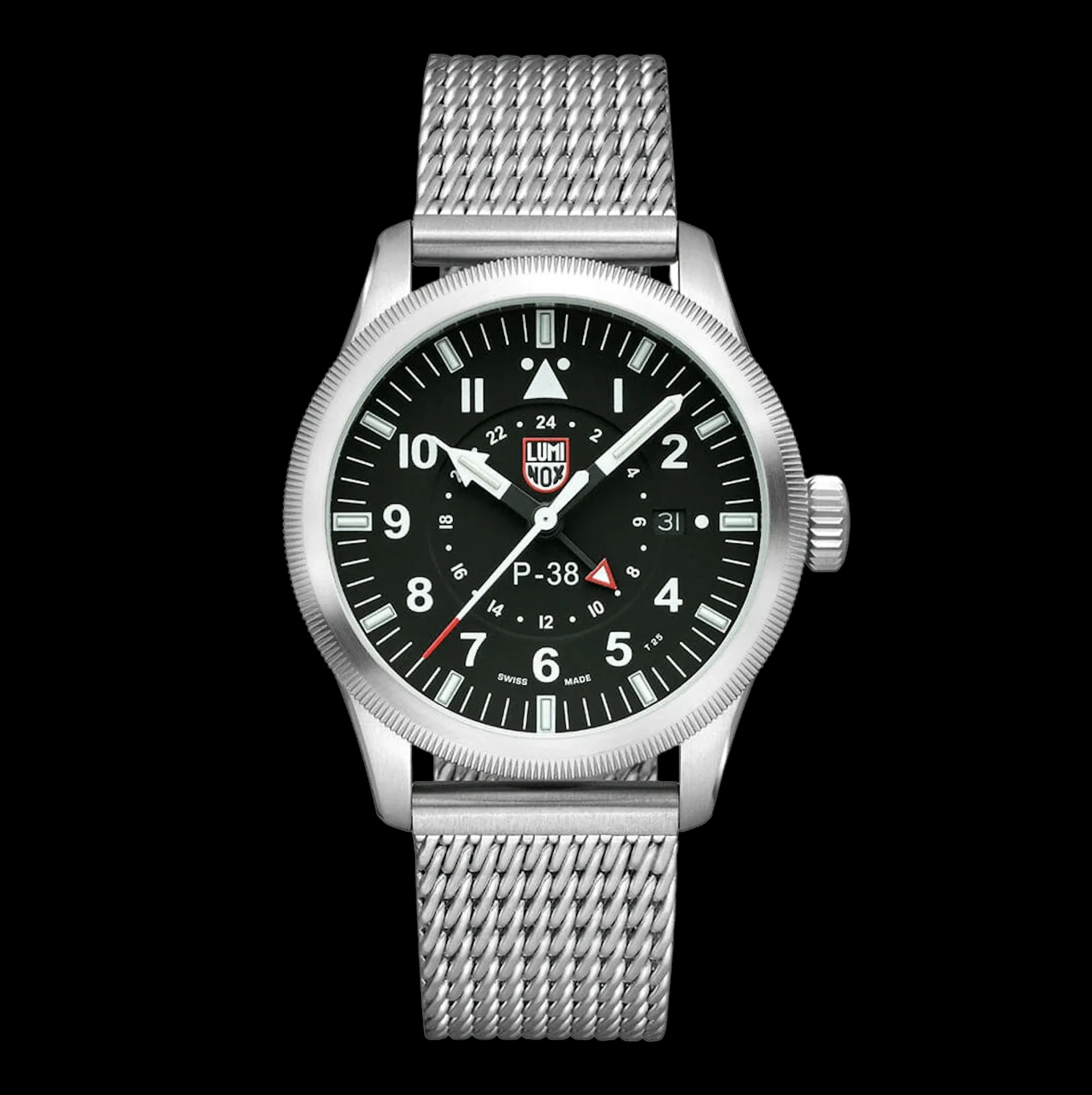 Luminox Air Pilot P-38 Lightning GMT Men's Silver Watch XA.9522