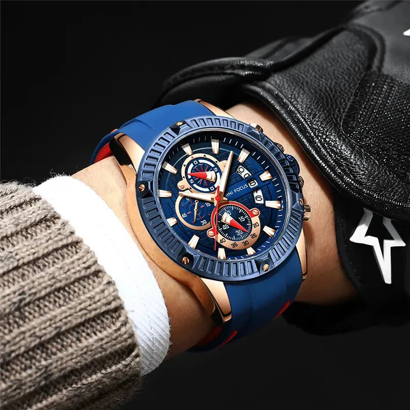 Luxurious Quartz Movement Sport Wristwatch