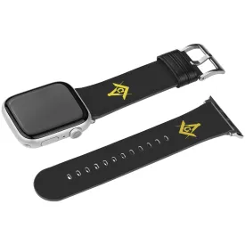 Master Mason Blue Lodge Watch Band - Golden Square & Compass G