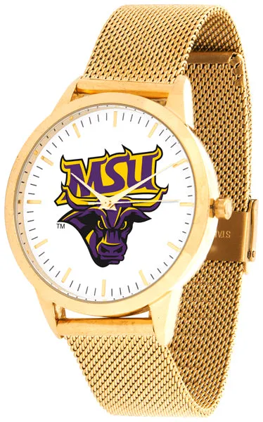 Minnesota State Statement Mesh Band Unisex Watch - Gold