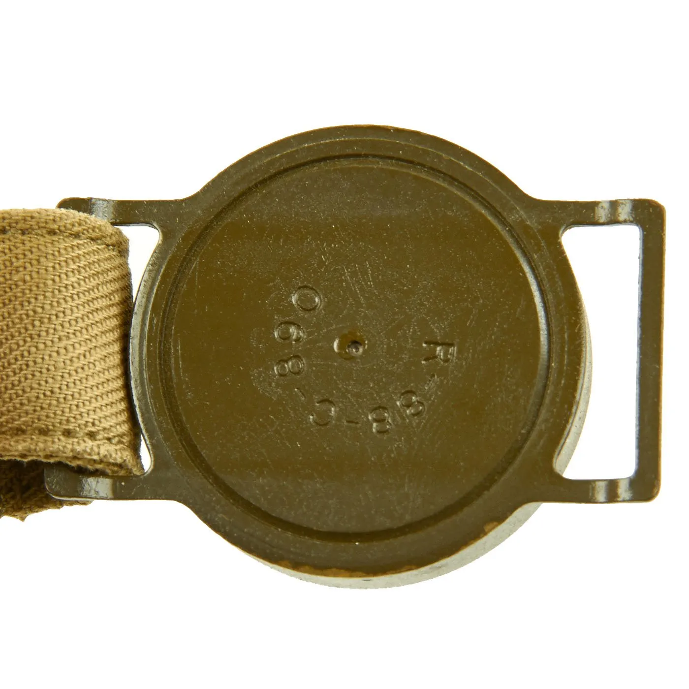 Original U.S. WWII Wrist Compass by Waltham Watch Co. with Canvas Wristband