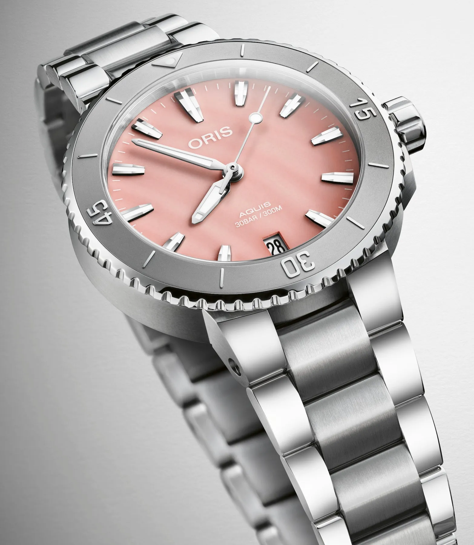 ORS Watch Aquis Date Blush Pink