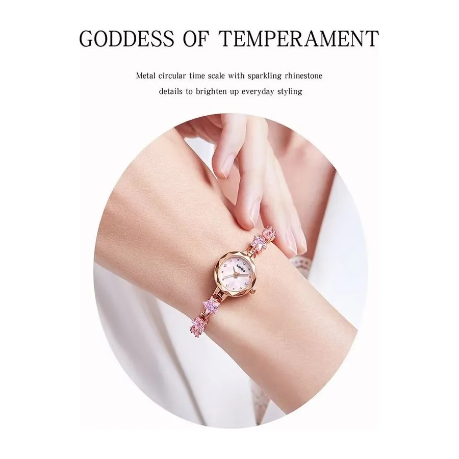 PetiteElegance DiamondAura Quartz Wristwatch