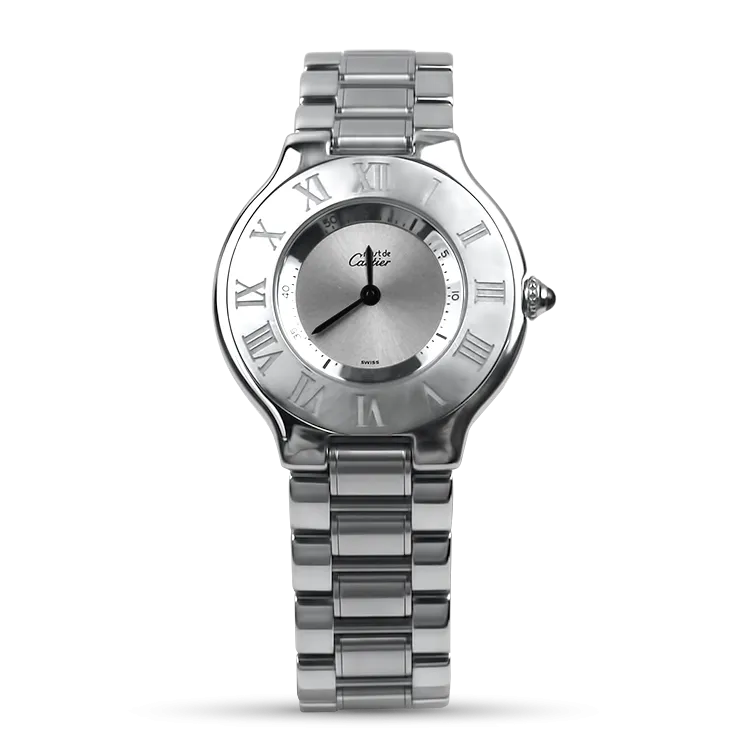 Pre-owned Stainless-Steel 21 Cartier Must de Cartier 31mm