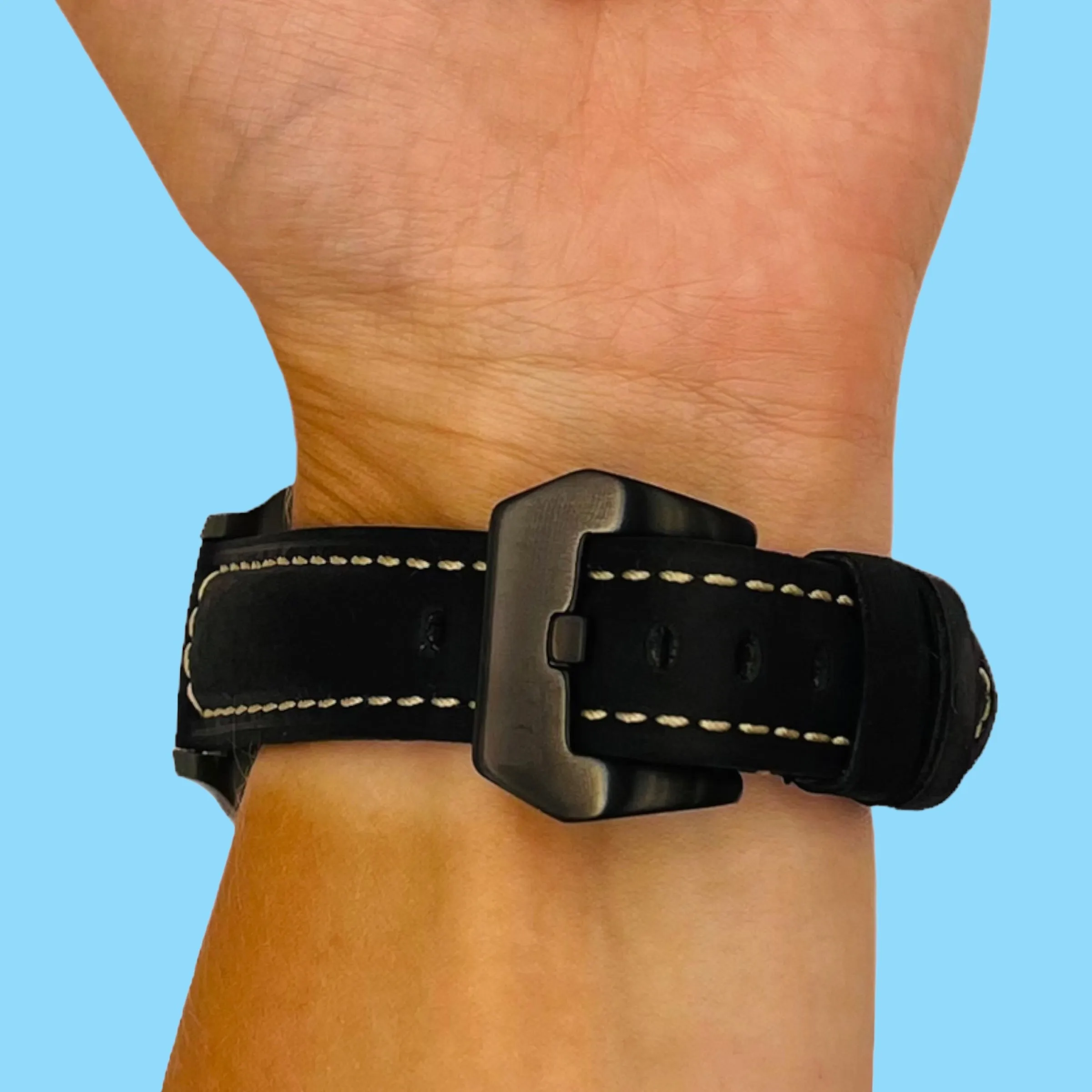 Retro Leather Straps Compatible with the Garmin 20mm Range