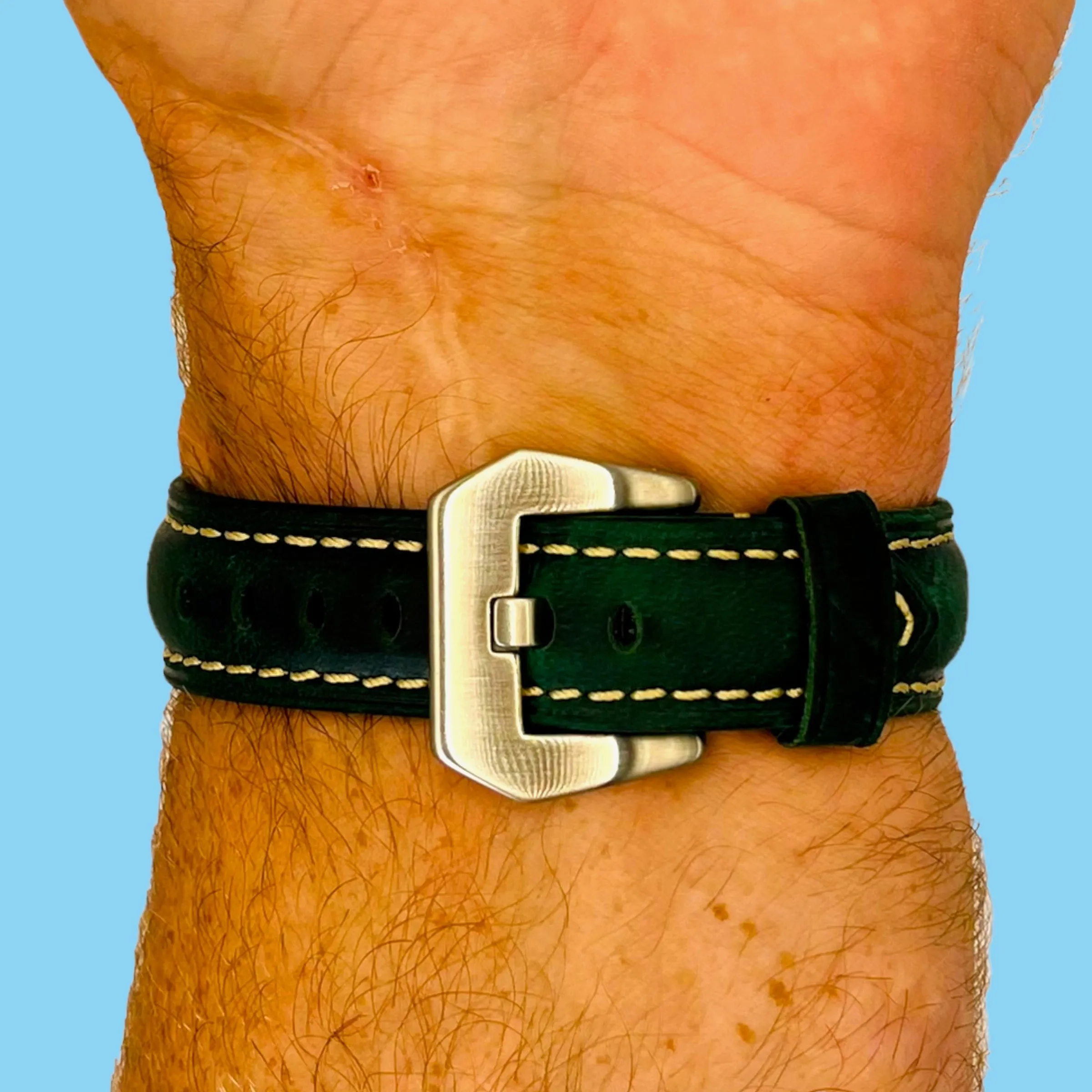 Retro Leather Straps Compatible with the Polar Pacer