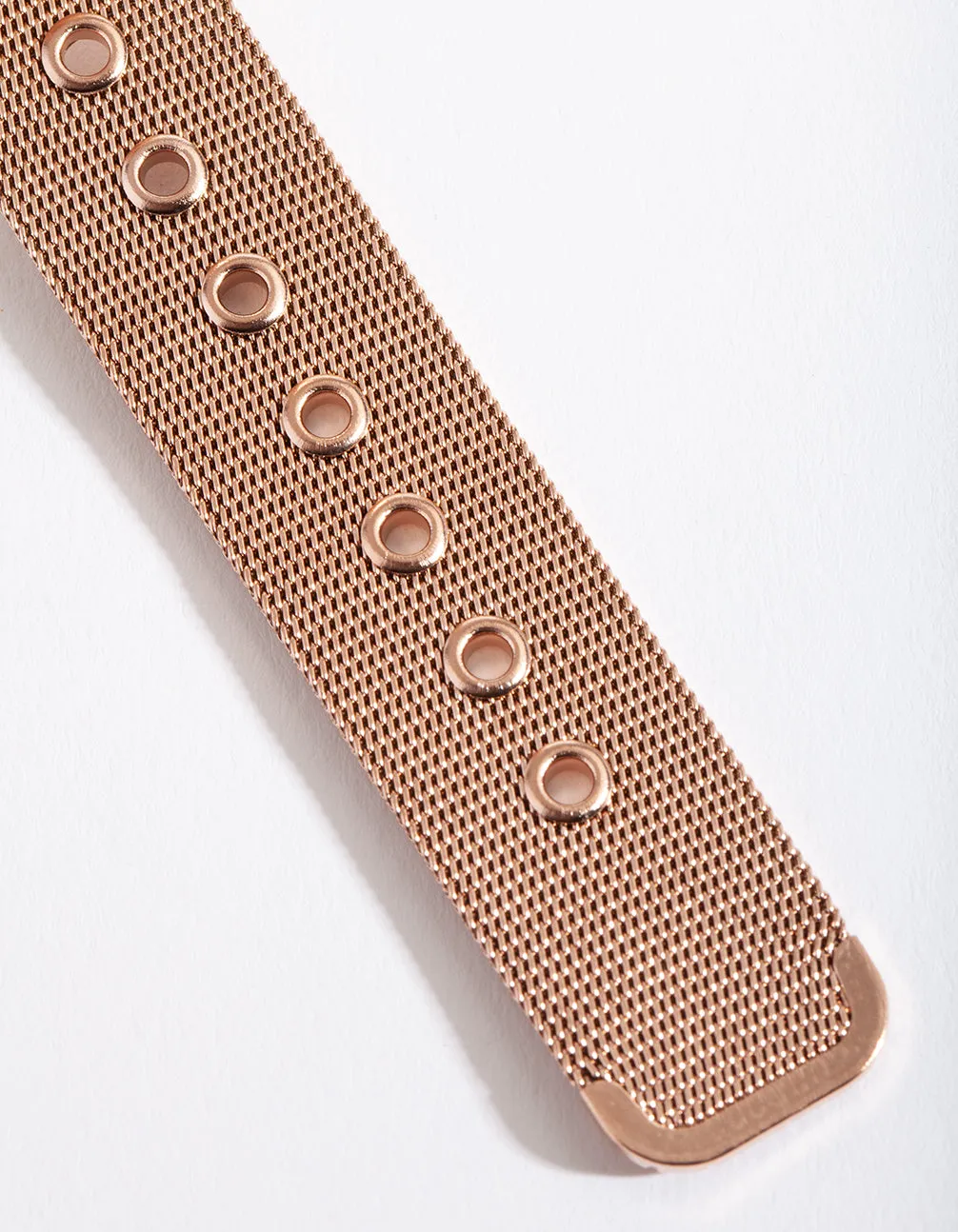 Rose Gold Classic Mesh Strap Watch