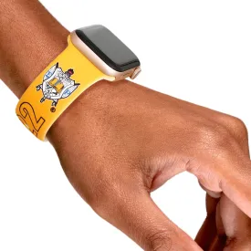 Sigma Gamma Rho Inspired Apple Watch Band SGRHO Sorority Yellow Blue 1922 Apple Watch Band Strap