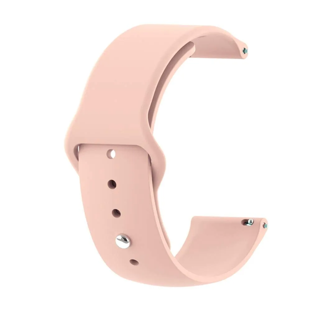 Silicone Button Style Watch Straps Compatible with Samsung Galaxy Watch 3 (45mm)