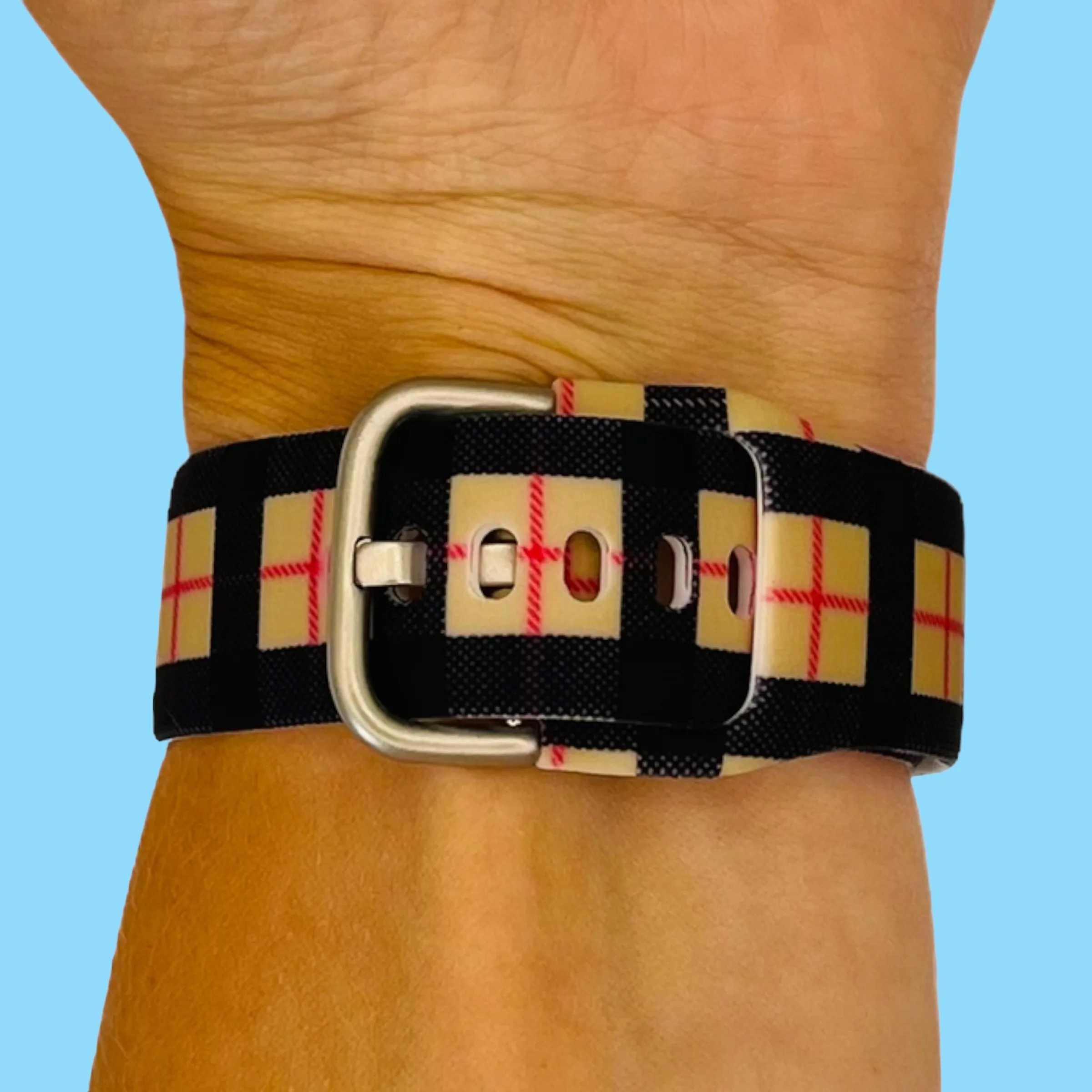 Silicone Pattern Watch Straps compatible with the Kogan Active  II Smart Watch