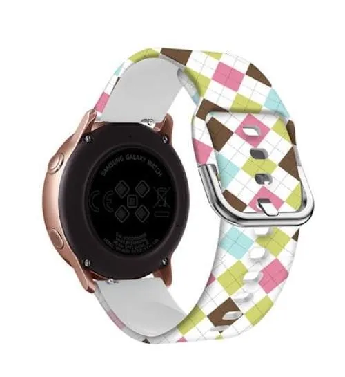 Silicone Pattern Watch Straps compatible with the Kogan Active  II Smart Watch