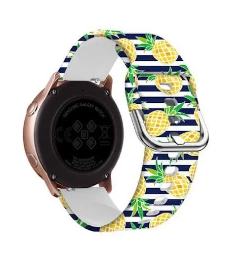 Silicone Pattern Watch Straps compatible with the Kogan Active  II Smart Watch