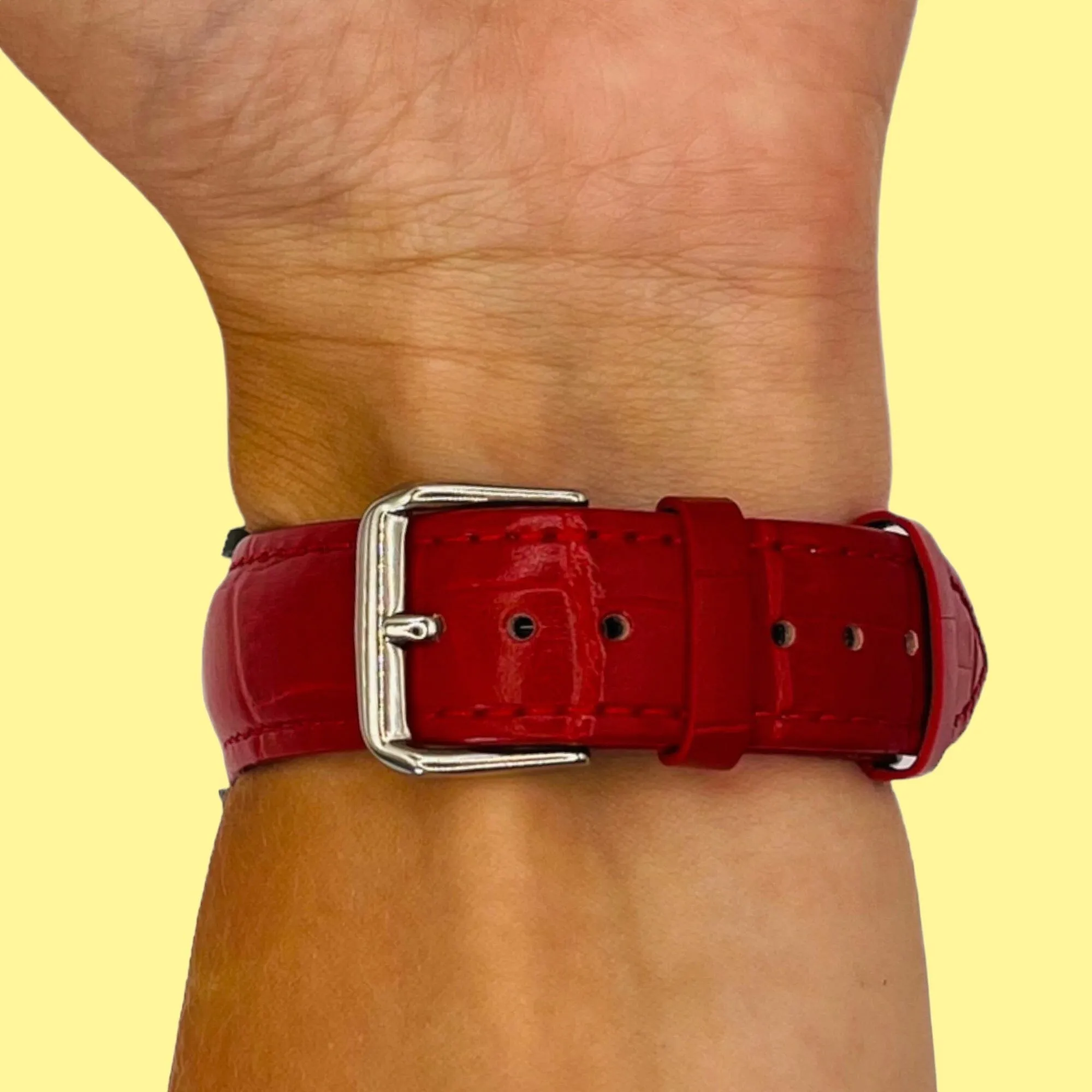 Snakeskin Leather Watch Straps Compatible with the Fitbit Versa