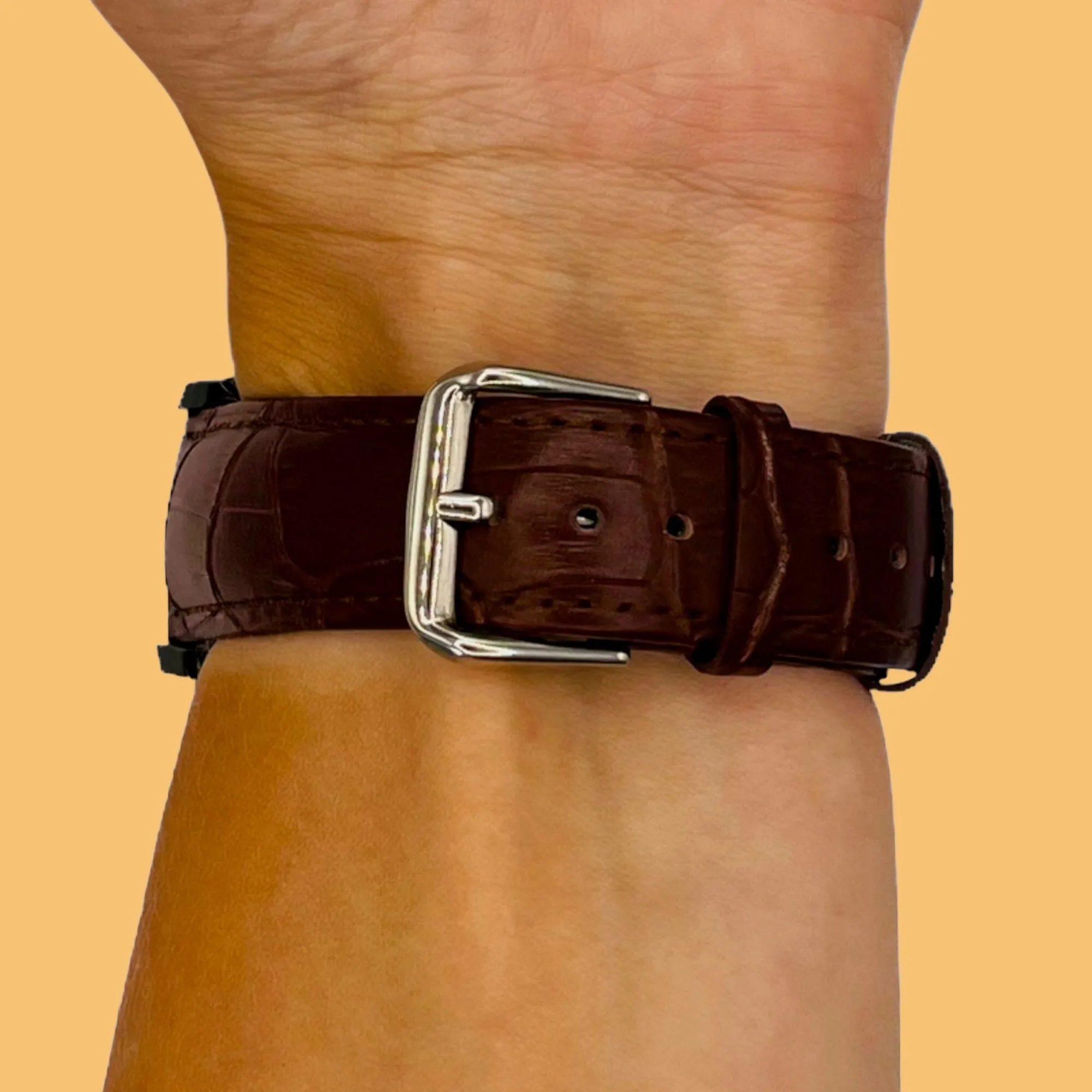 Snakeskin Leather Watch Straps Compatible with the Garmin Approach S42