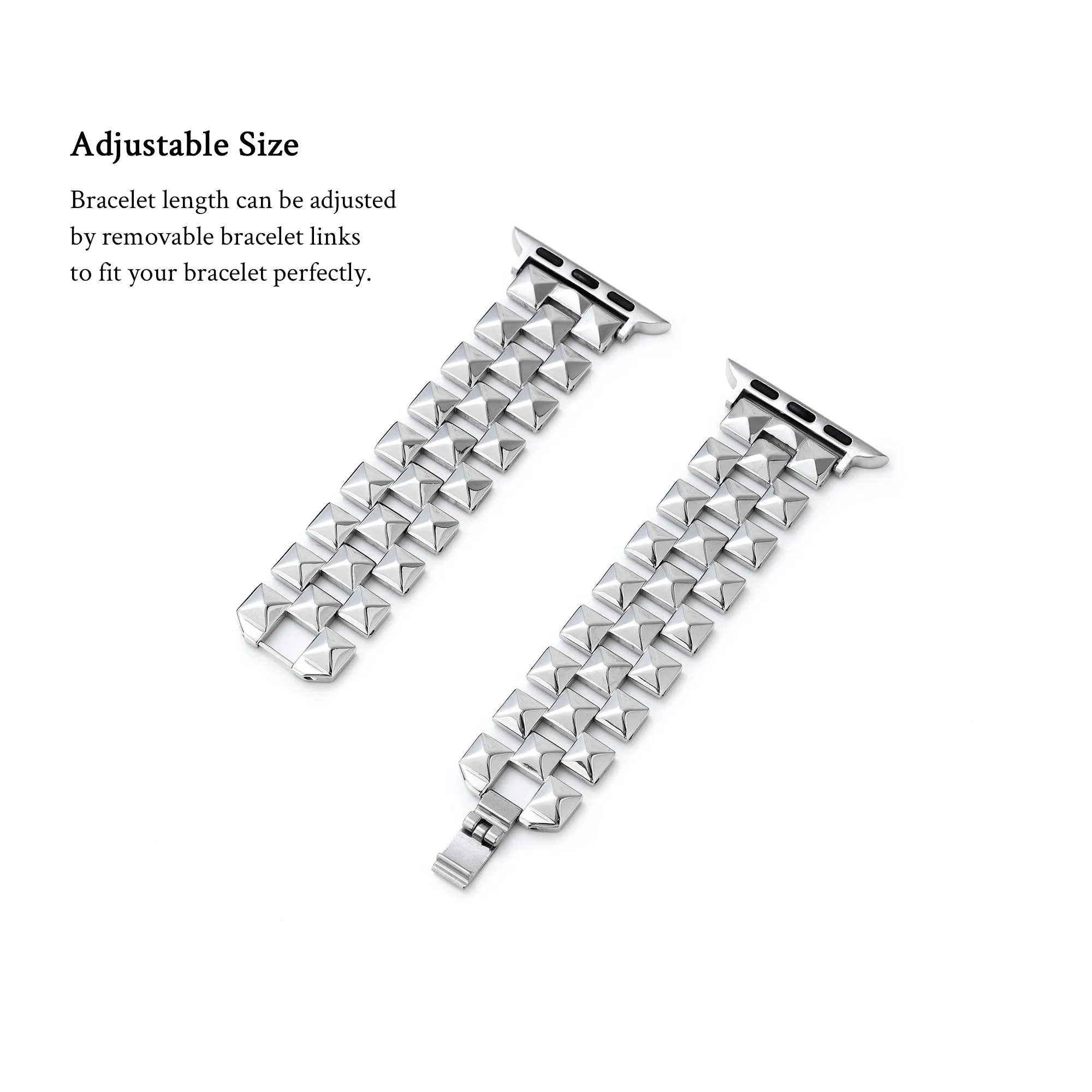 Stainless Steel Diamond Watch Band