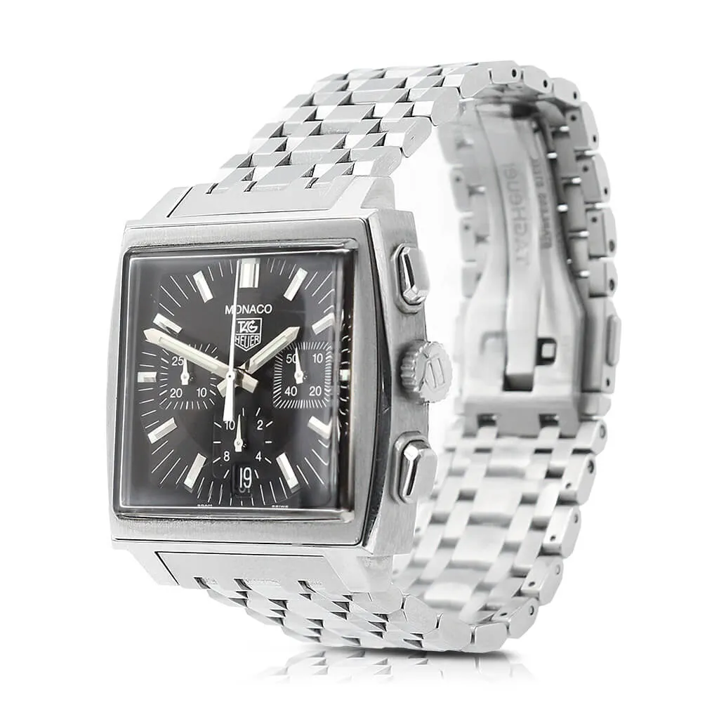 TAG Heuer 38mm Monaco Steel Watch Ref: CW2111