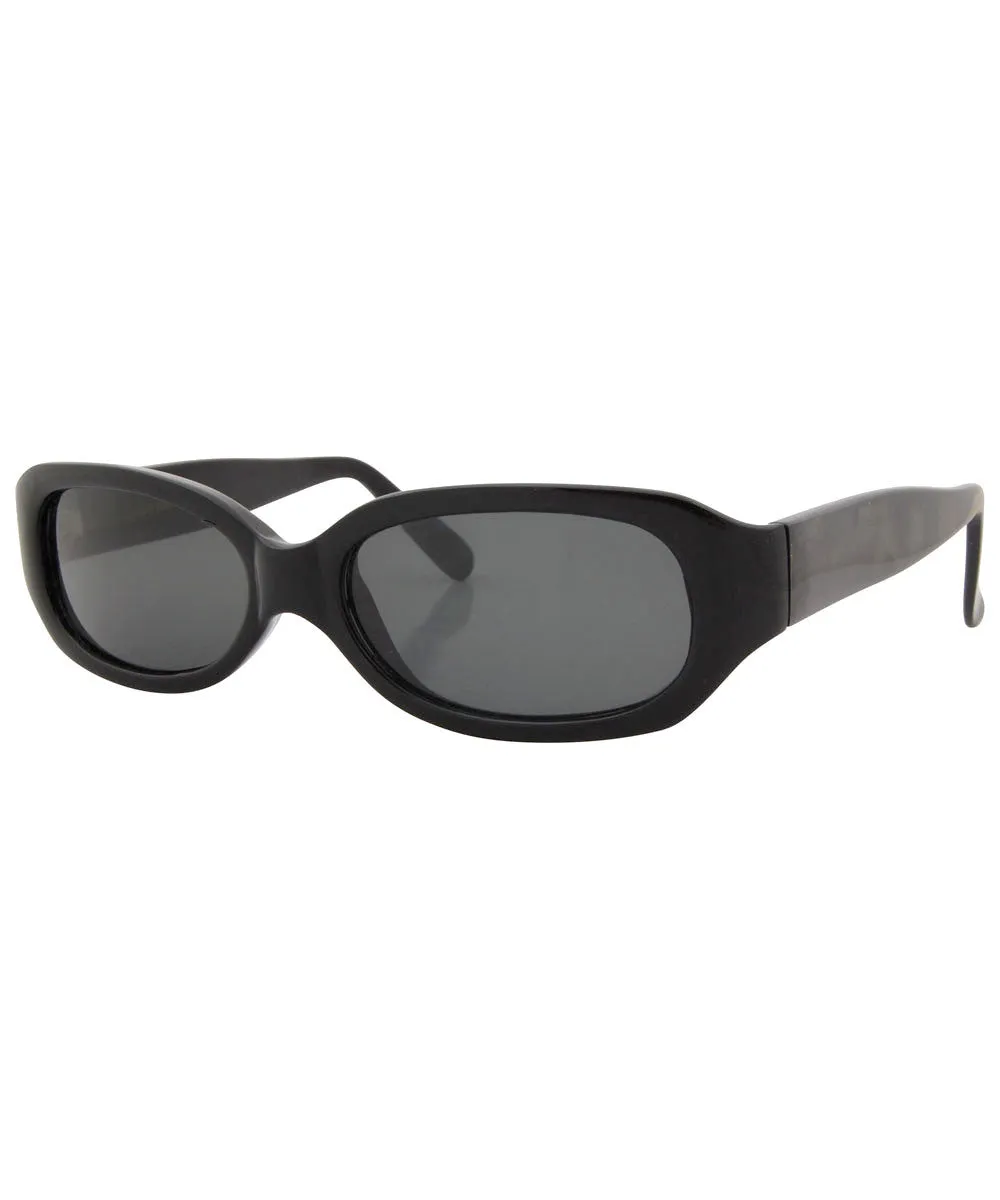 TIMEPIECE Black Square Sunglasses