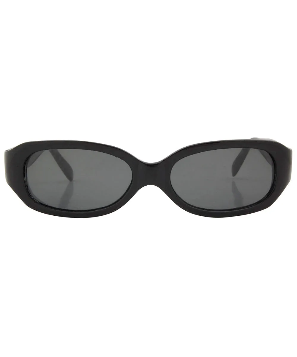 TIMEPIECE Black Square Sunglasses