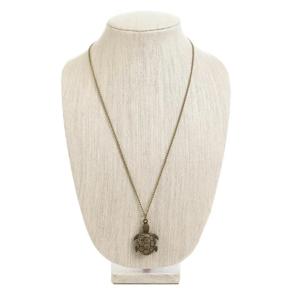 Turtle Necklace Timepiece