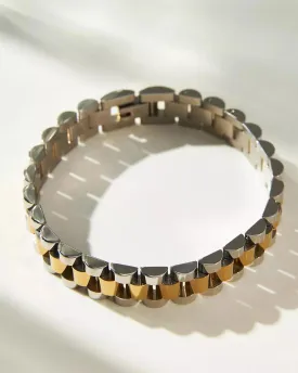 Two-Toned Timepiece Bracelet