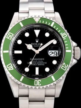 *Unpolished* 2005 Rolex Green Submariner (Ref. 16610LV) "Kermit" Mk. IV Dial