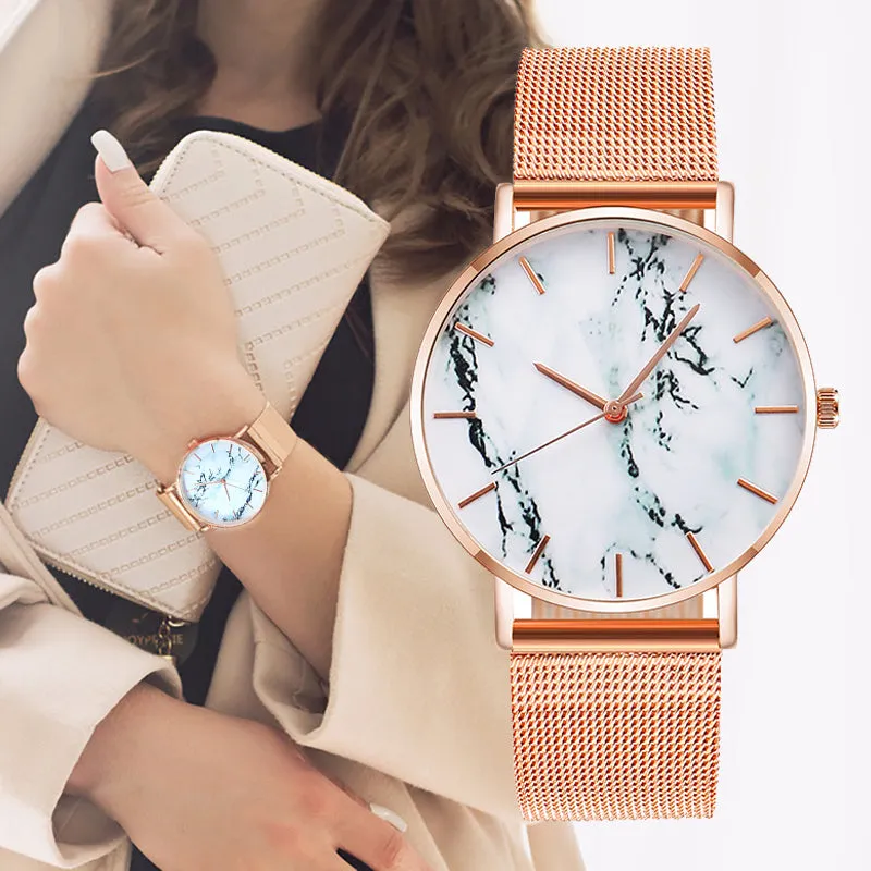 Women's Crystal Dial Quartz Watch