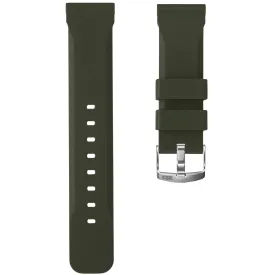 ZULUDIVER 317 Italian Rubber Diver's Watch Strap - Green