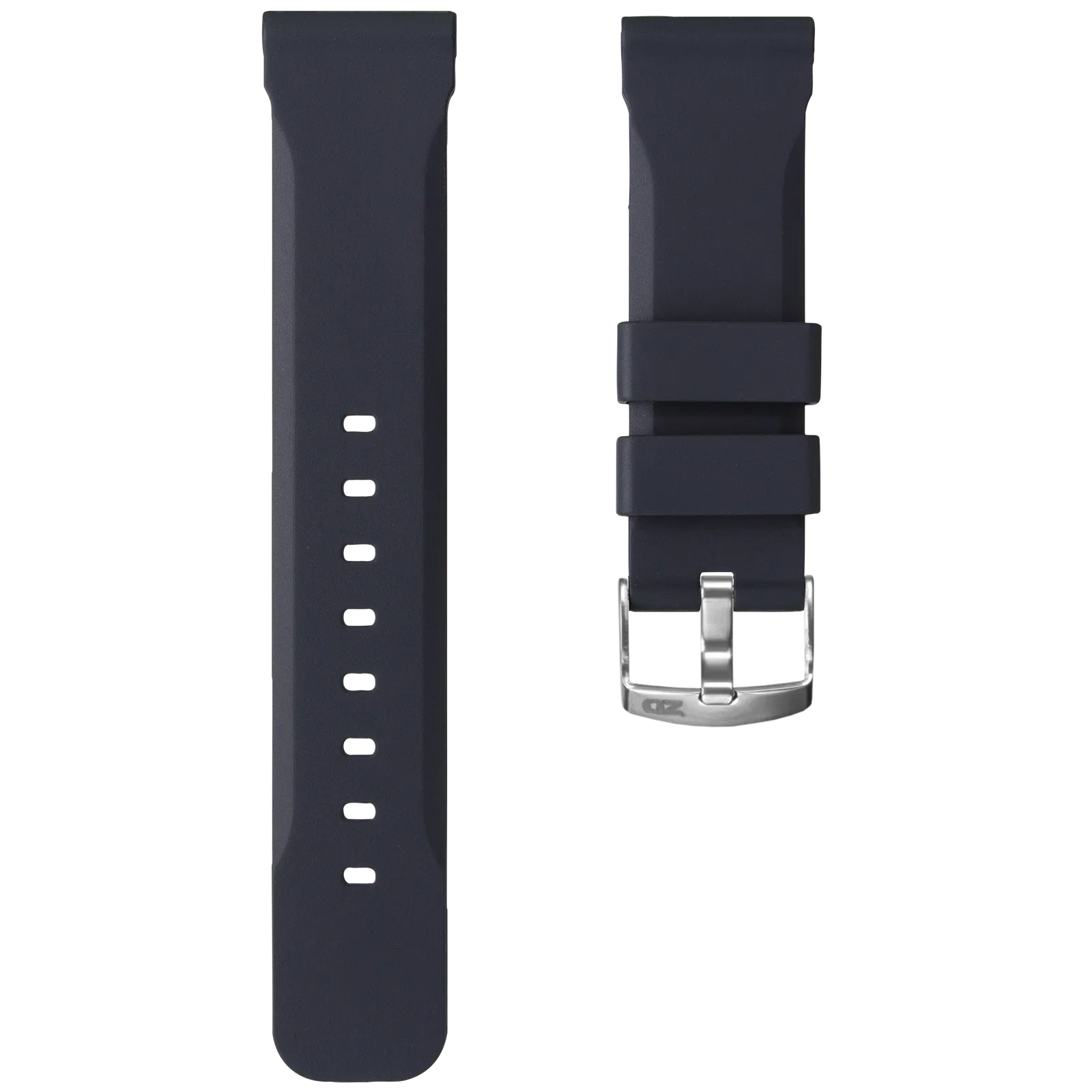 ZULUDIVER 317 Italian Rubber Diver's Watch Strap - Grey